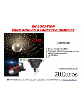 Location Boule à facettes 50cm