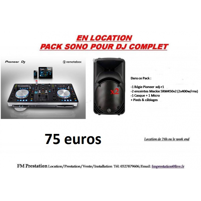 Pack Sono N°4 - Prestation Sonorisation et éclairage - FM PRESTATION