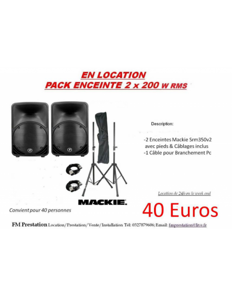 Pack Enceintes à 40 euros